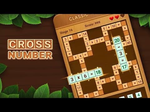 Cross Number: Math Game Puzzle (by BRAINWORKS PUBLISHING PTE. LTD.) IOS Gameplay Video (HD)